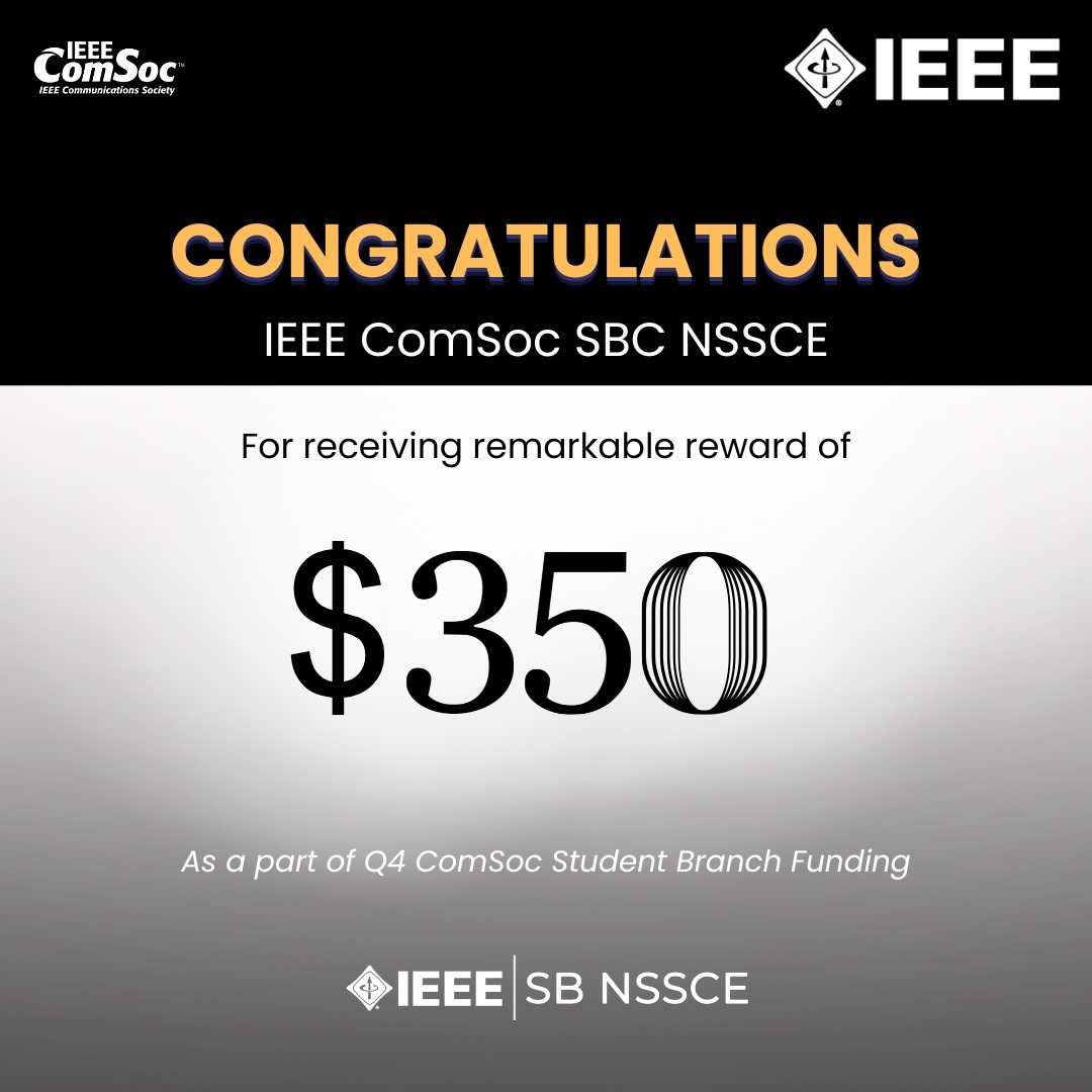 ComSoc Student Branch Funding award