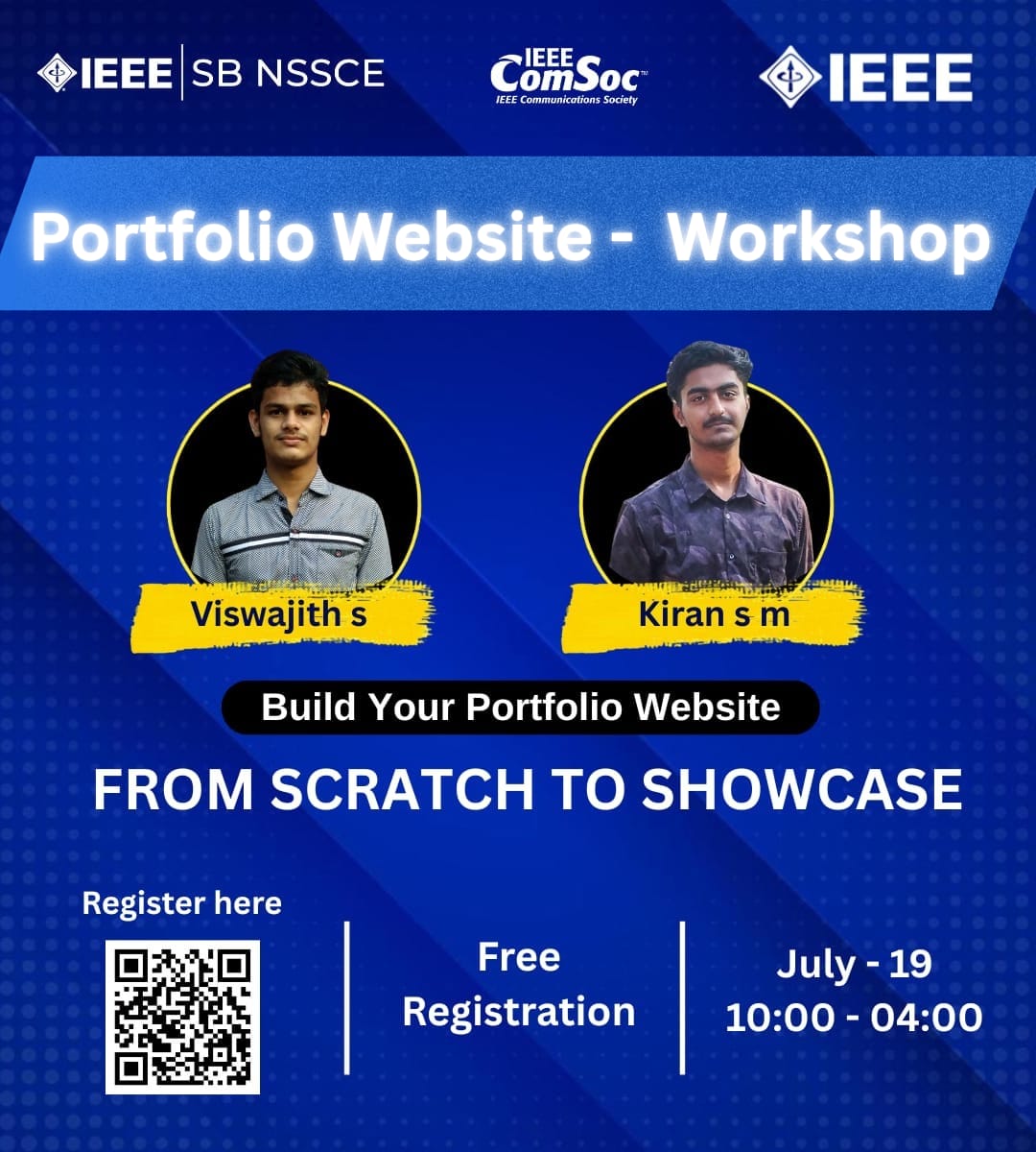 Portfolio workshop promotional poster